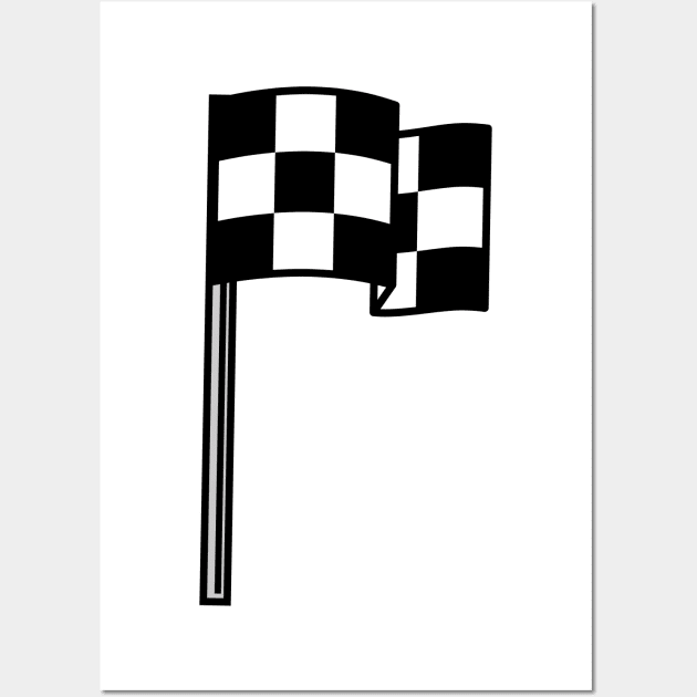 Race Flag Wall Art by ShirtyLife